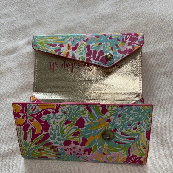 Lilly Pulitzer It's Always Sunny Somewhere Sunglass Case collapsible NWOT Preppy - Picture 6 of 11